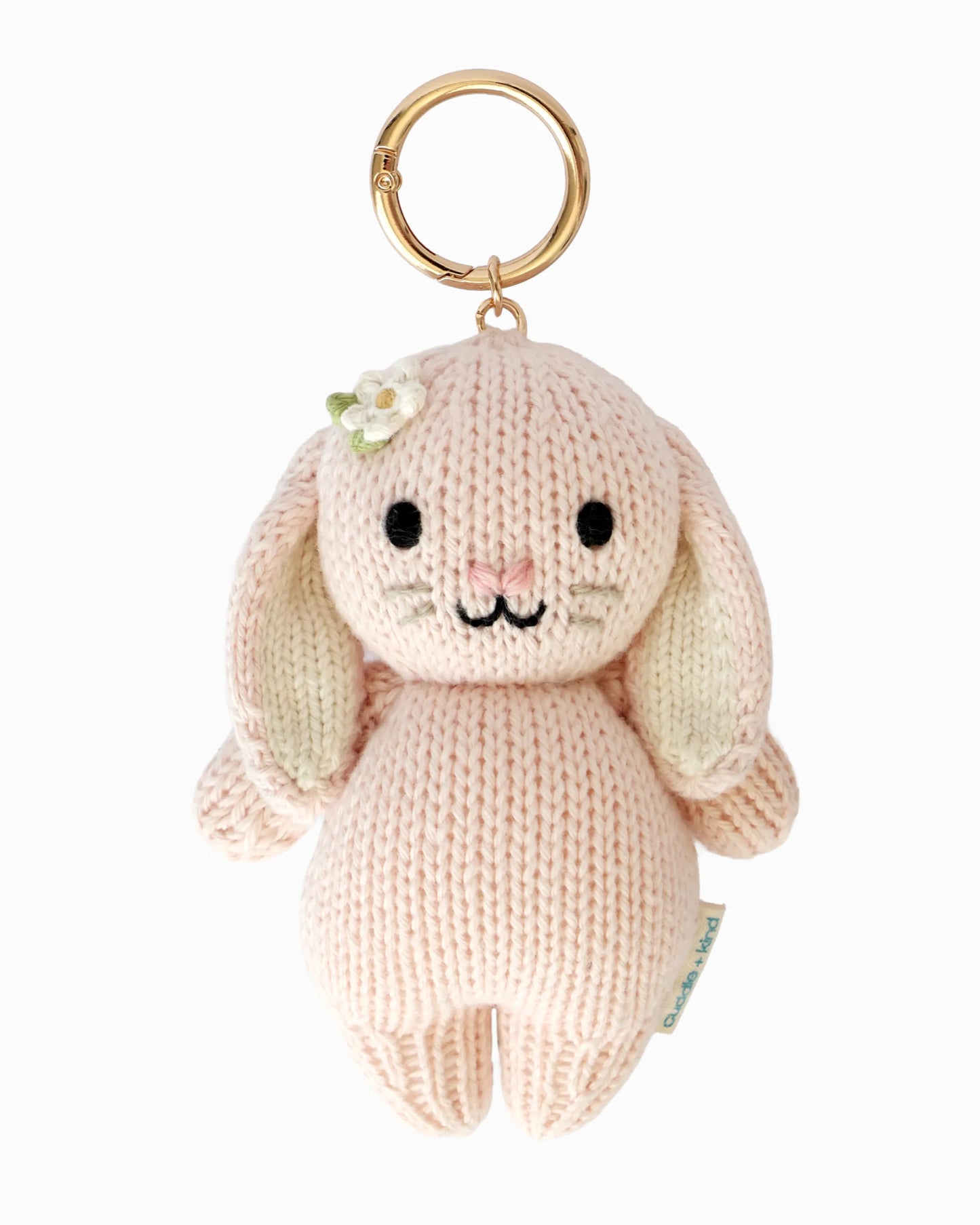 Baby bunny (rose) bag charm