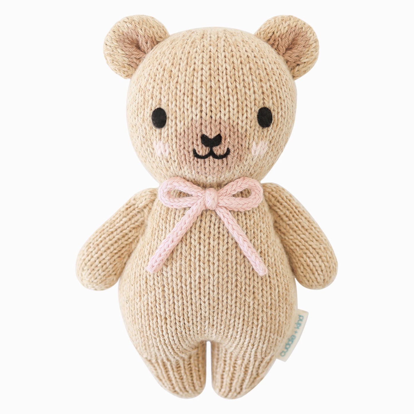 Baby honey bear (blush bow)