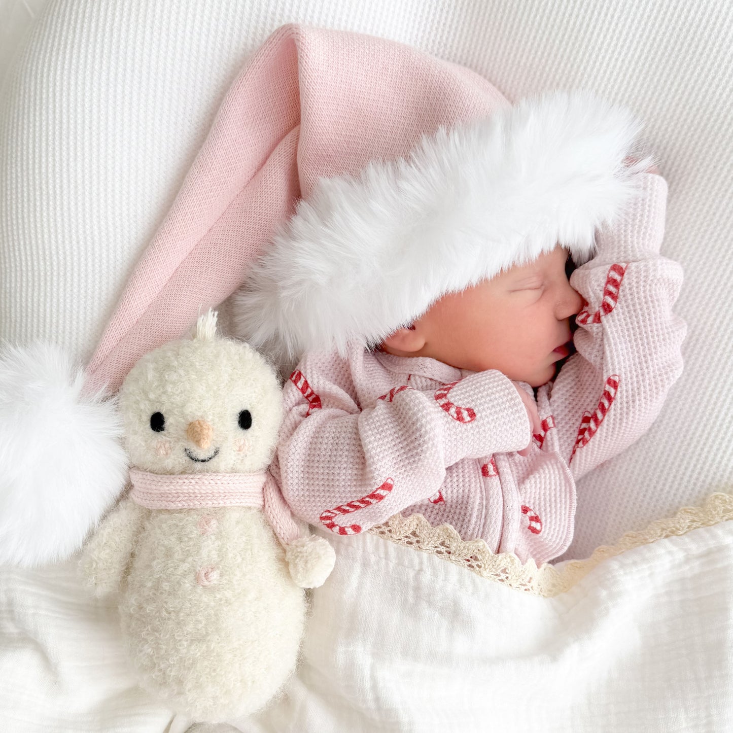 Santa hat | baby pink