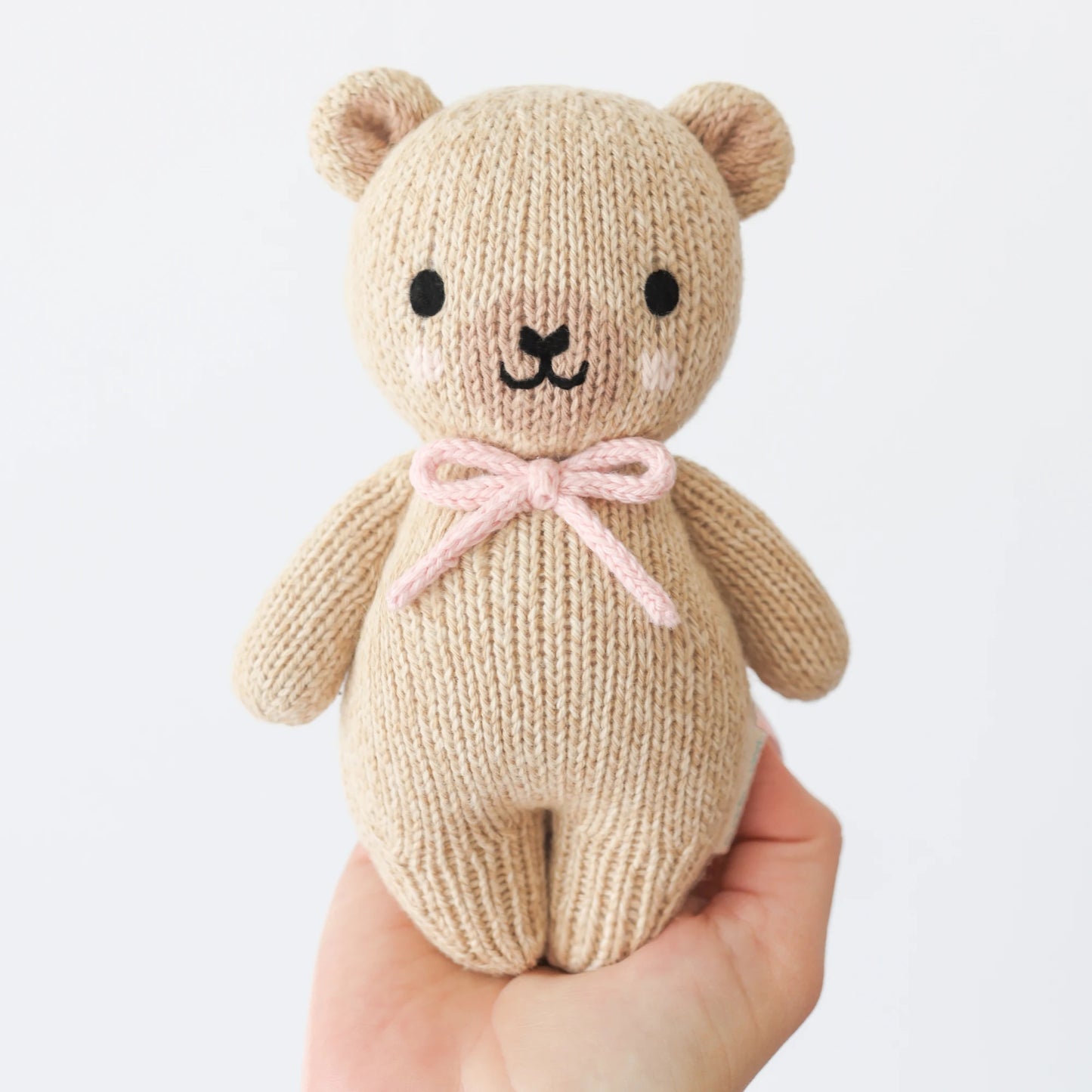 Baby honey bear (blush bow)