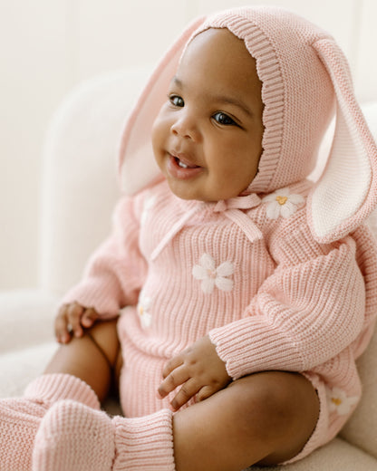 Chunky knit set (blush)