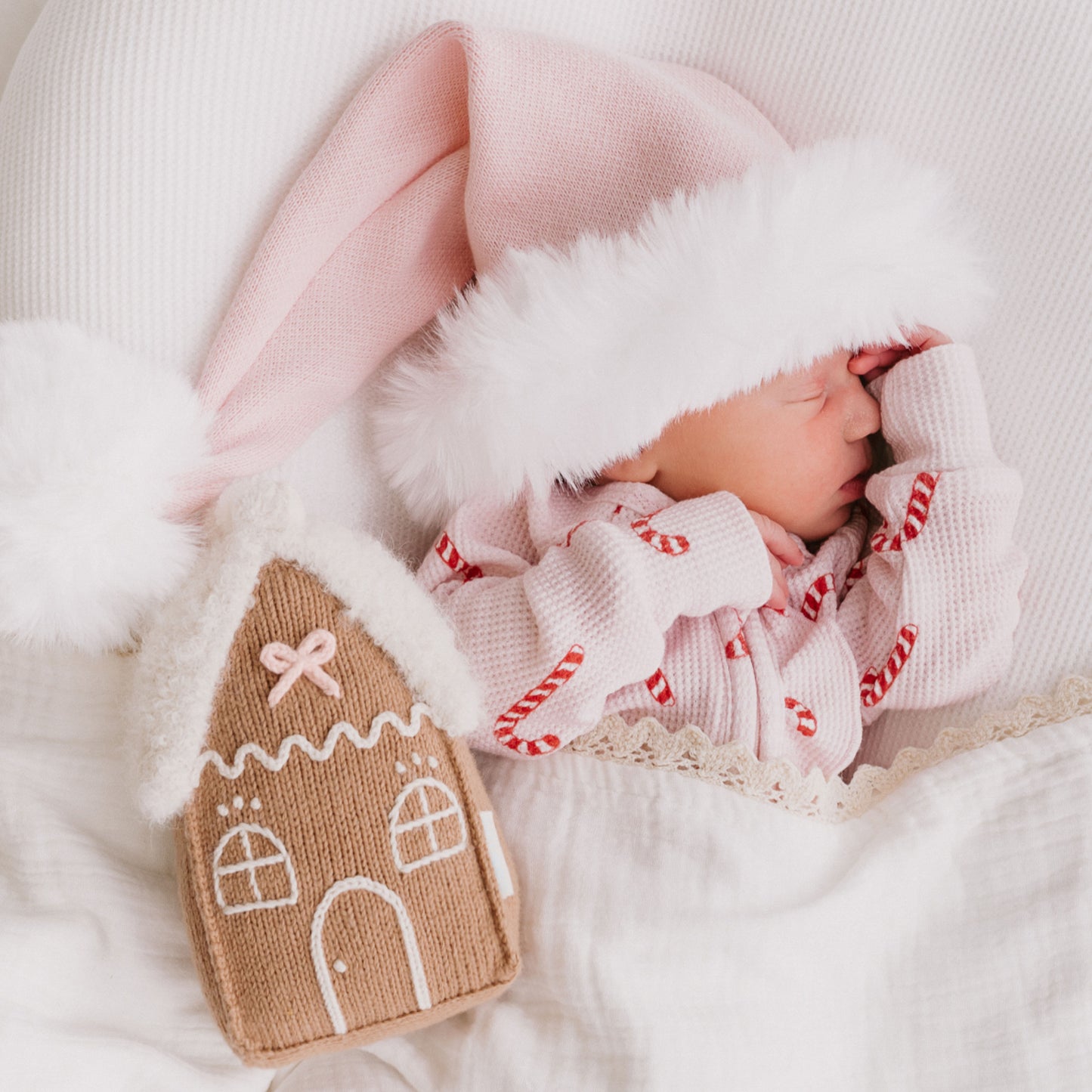 Baby gingerbread house (powder pink)