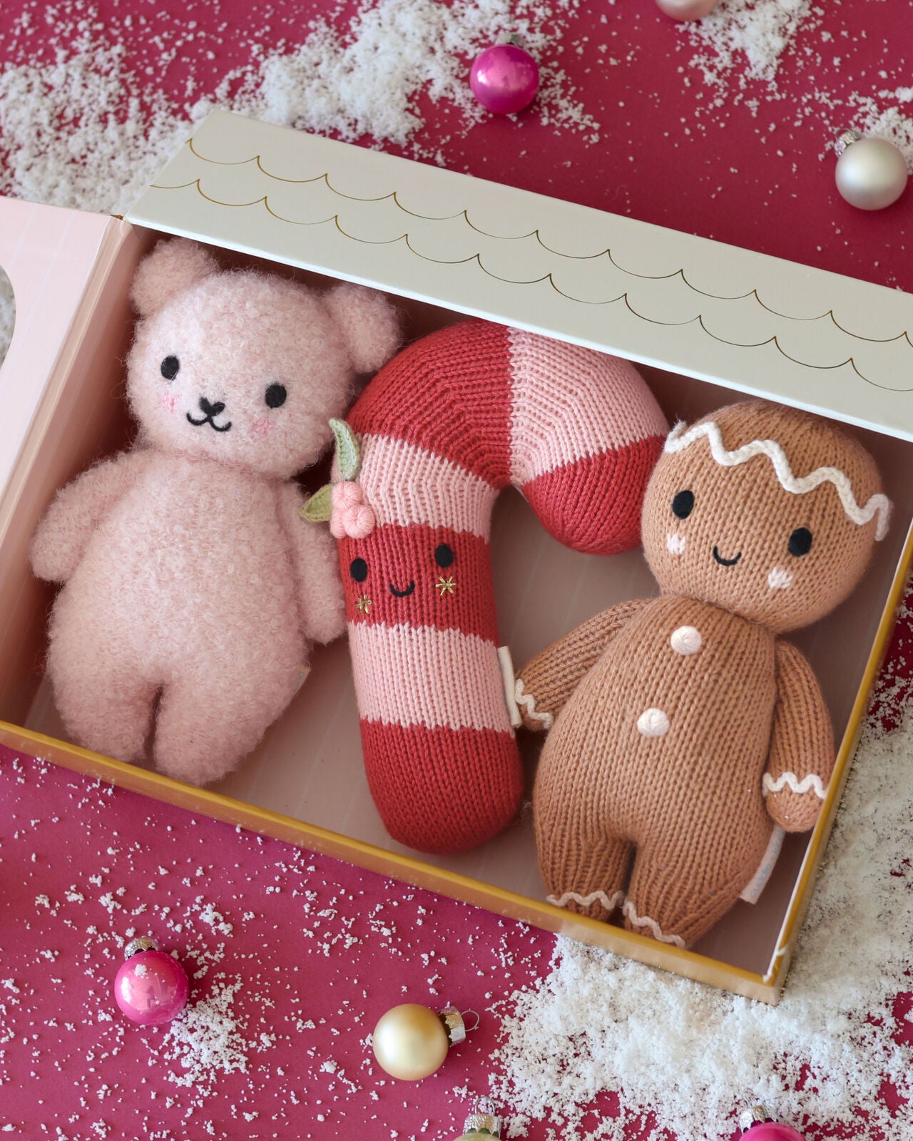 Baby candy cane (blush stripe)